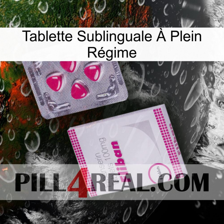 Tablette Sublinguale À Plein Régime 32
